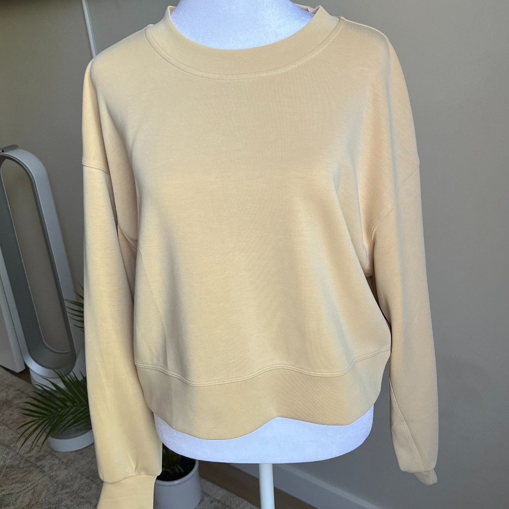 Lululemon Perfectly Oversized Cropped Crew *Softstreme - Trench